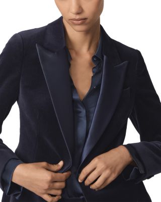 Verda Single Breasted Velvet Jacket