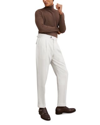 Flush Wool Blend Textured Side Adjuster Trousers