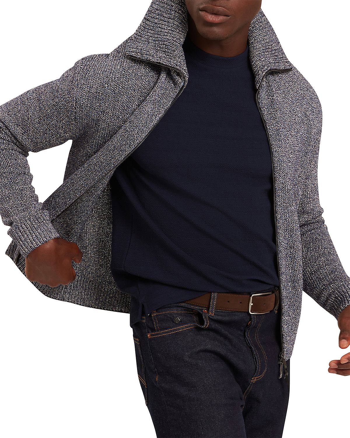 Ted Baker Varink Funnel Neck Zip Sweater