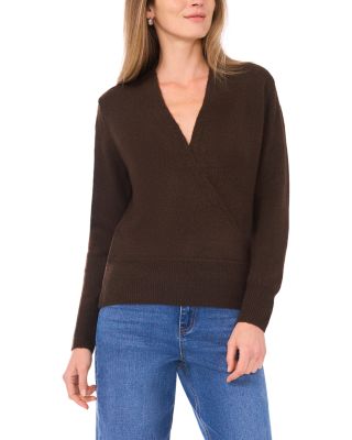 Cross Front Long Sleeve Sweater