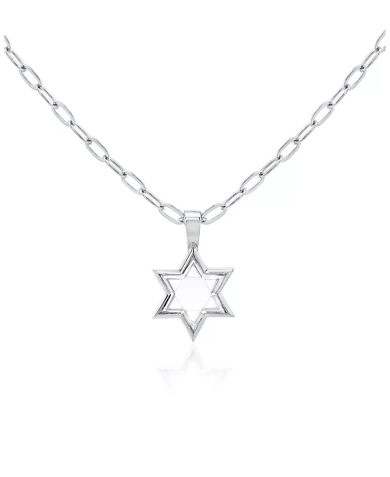 Vrai Solitaire Star Necklace in 18K White Gold, 1.65ctw Star Lab Grown Diamond, 18