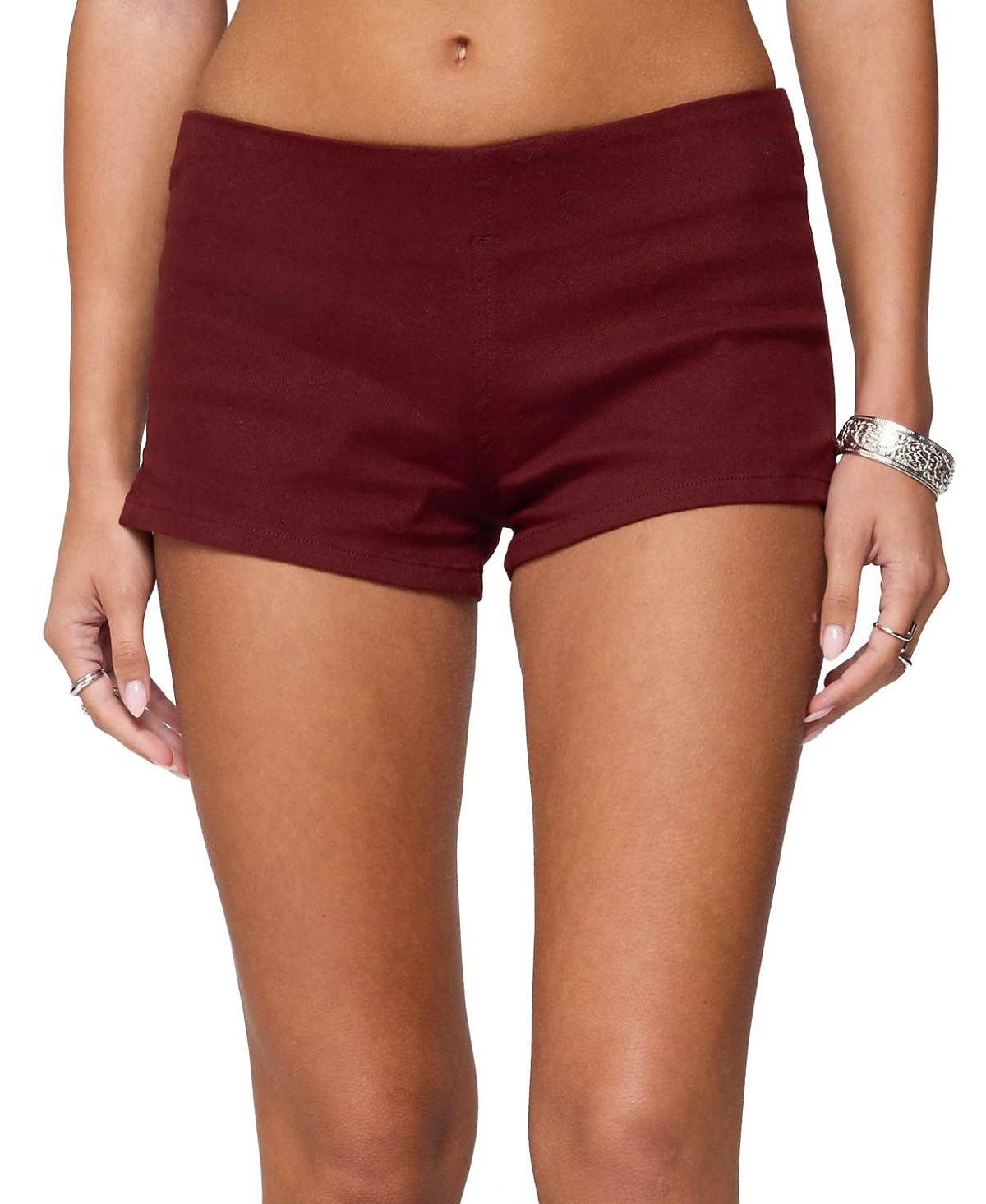 Edikted Dinah Denim Micro Shorts