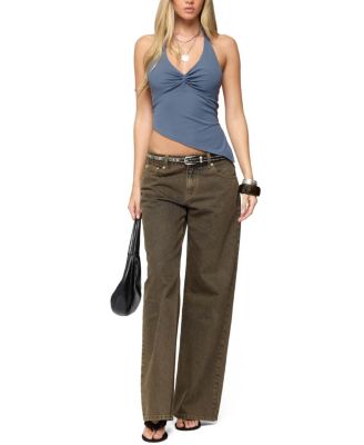 Susanna Asymmetric Twist Halter Top