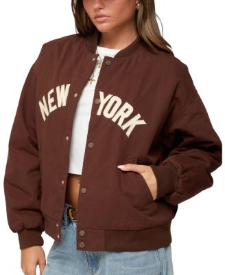 Big Apple Oversized Bomber Jacket