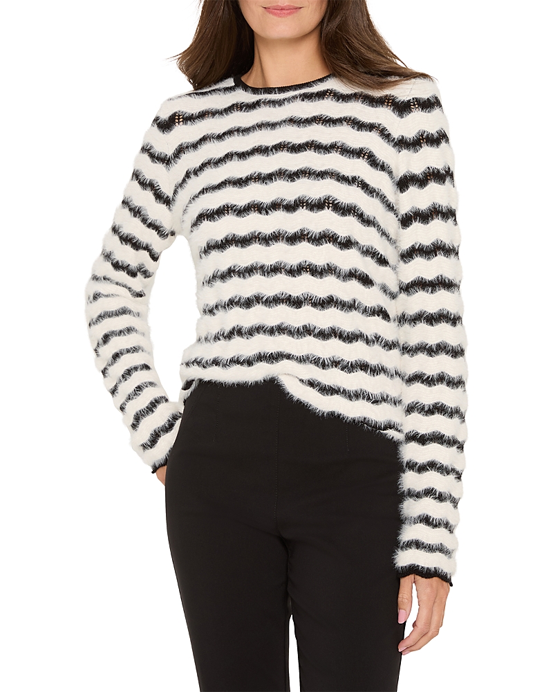 Nic+Zoe Cozy Waves Striped Sweater