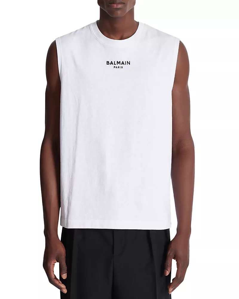 Balmain Crewneck Logo Tank