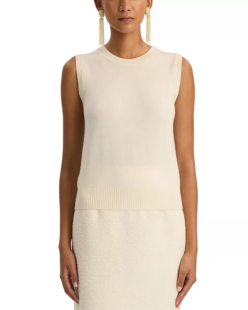 Oscar de la Renta Wool Knit Tank