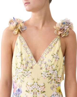 V Neck Bias Slip Dress