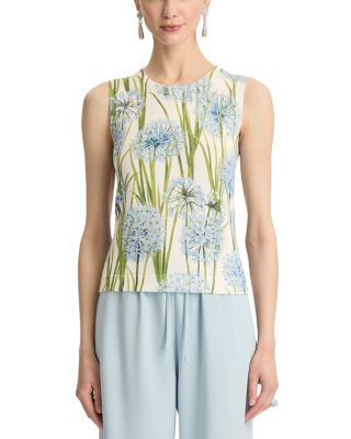 Printed Allium Knit Tank