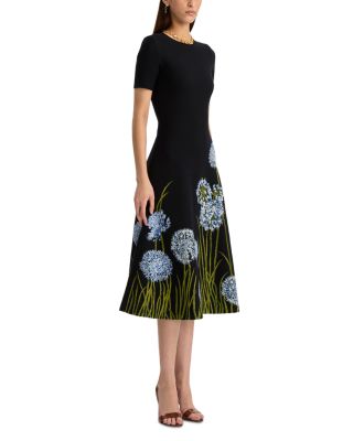 Jacquard Allium Print Dress