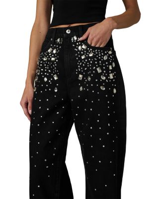 The Harlowe Stone Embellished Jeans in Constellation