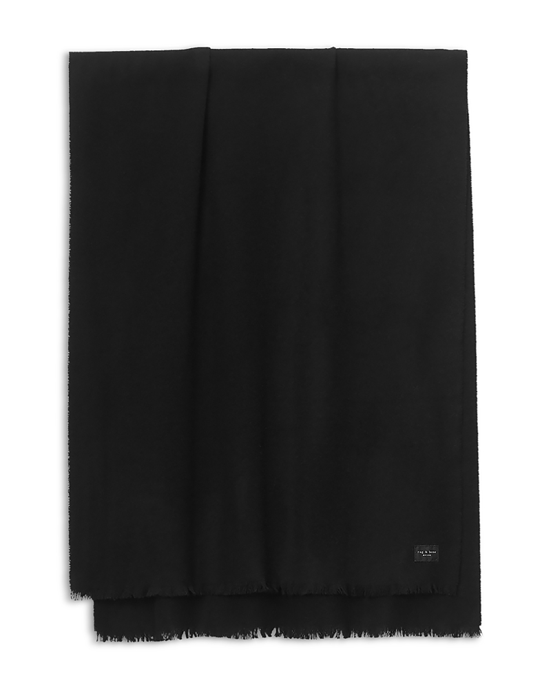 Rag & Bone Joni Wool Scarf In Black