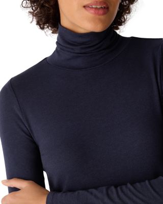 M&eacute;lange Turtleneck Top
