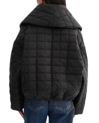 Shawl Collar Quilted Jacket