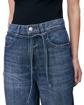 Casie Aura Mid Rise Wide Leg Jeans in Space Blue