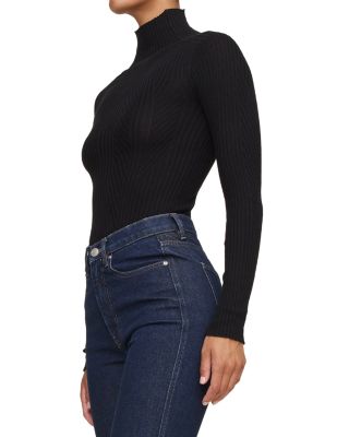 Rib Knit Turtleneck Sweater