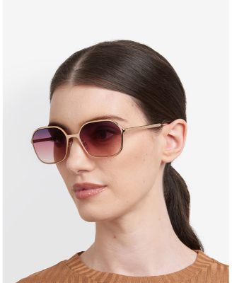 Square Geometrical Sunglasses, 57mm