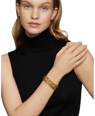 Multi Row Chain Bracelet in 18K Yellow Gold, 29mm