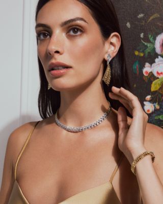 18K White & Yellow Gold Reflexion Multirow Bypass Bracelet