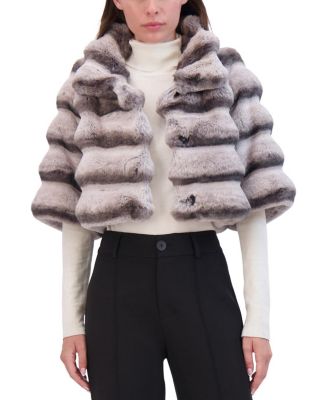 Faux Fur Chinchilla Bolero