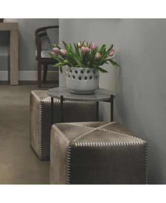   Hair on Hide Small Ottoman