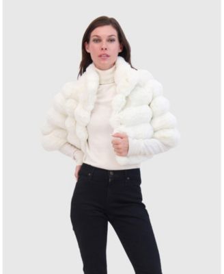 Faux Fur Chinchilla Bolero