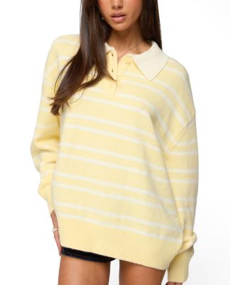  Rilynn Striped Polo Sweater