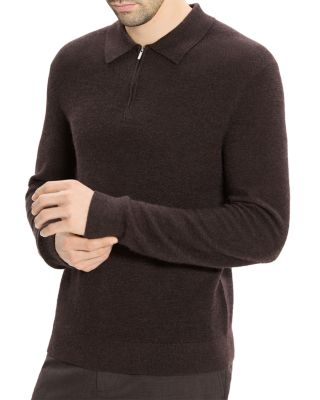 Cashmere Long Sleeve Polo Shirt