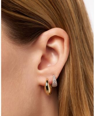 Huggie Nate Pave Earrings
