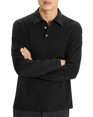 Relaxed Long Sleeve City Interlock Polo Shirt