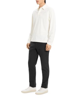 Relaxed Long Sleeve City Interlock Polo Shirt