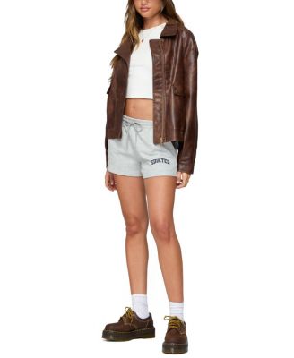 Ardella Oversized Faux Leather Jacket