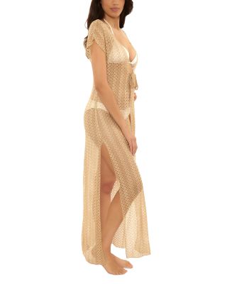 Crochet Swim Cover-Up Maxi Tunic