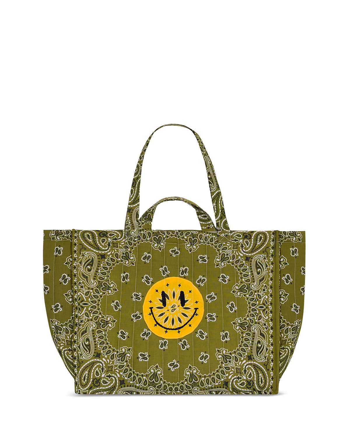 Call it By Your Name Maxi Cabas Quilted Bandana Tote