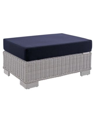  Conway Sunbrella  Outdoor Patio Wicker Rattan Ottoman