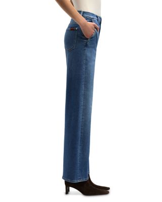 Stovepipe High Rise Straight Jeans in Oceanstone