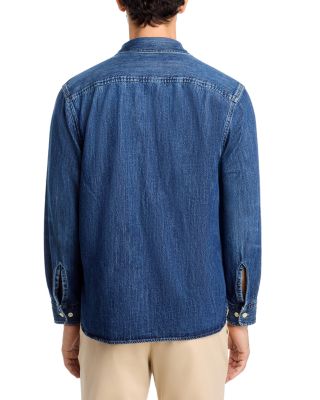 Long Sleeve Denim Button Front Shirt