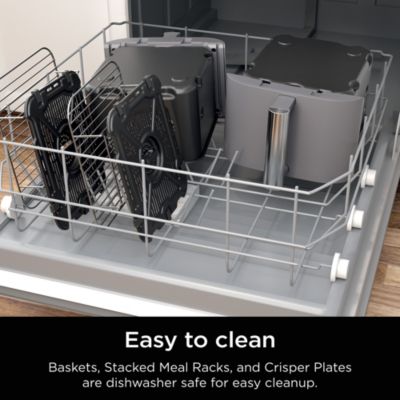 DoubleStack XL 10 QT, 6 in 1, 2 Basket Air Fryer, Space Saving Design