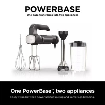 Foodi Power Mixer System Hand Blender &amp; 5 Speed Hand Mixer Combo
