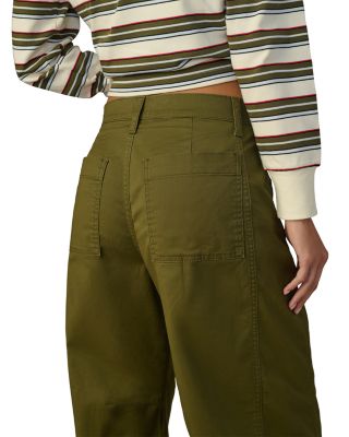 The Bowie High Rise Barrel Jeans in Ivy