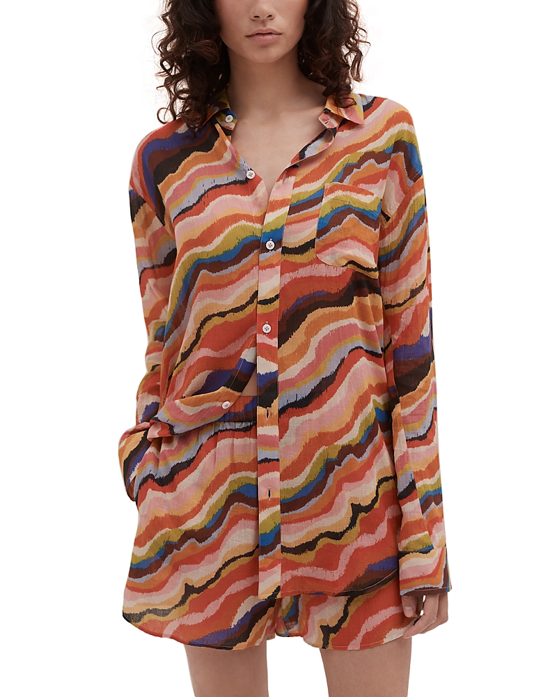 Desmond & Dempsey Lounge Shorts Pajama Set In Multi