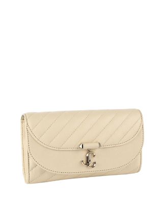 Avenue Curve Leather Wallet on Chain