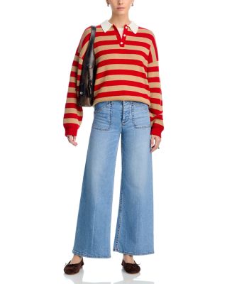 The Jam High Rise Wide Leg Jeans in Keel Over