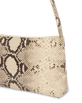 Gaia Embossed Leather Shoulder Bag