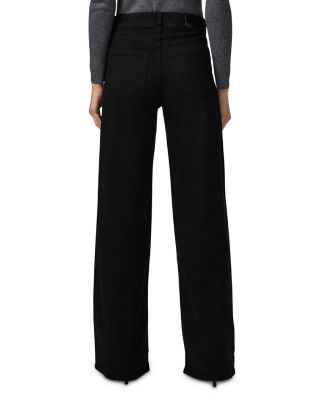 Anessa High Rise Wide Leg Jeans in Black Shadow