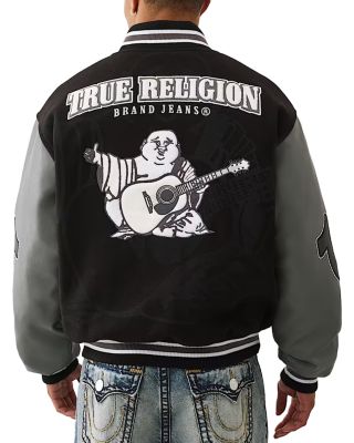 Overt Buddha Boxy Varsity Jacket