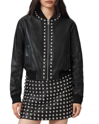 Orten Wilder Leather Bomber Jacket