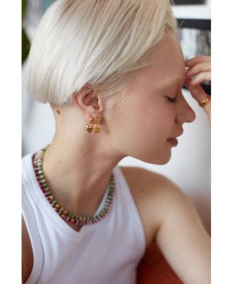 Niko Heart Huggie Earrings