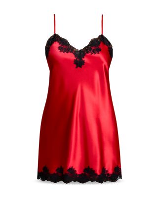 Lace Trim Satin Chemise