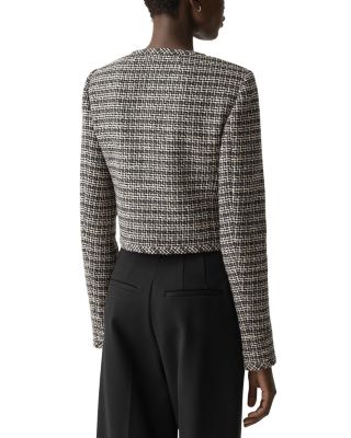 Textured Stripe U Neck Cardigan